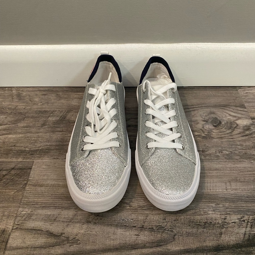 New In Box - Tommy Hilfiger Sparkly Silver Sneakers